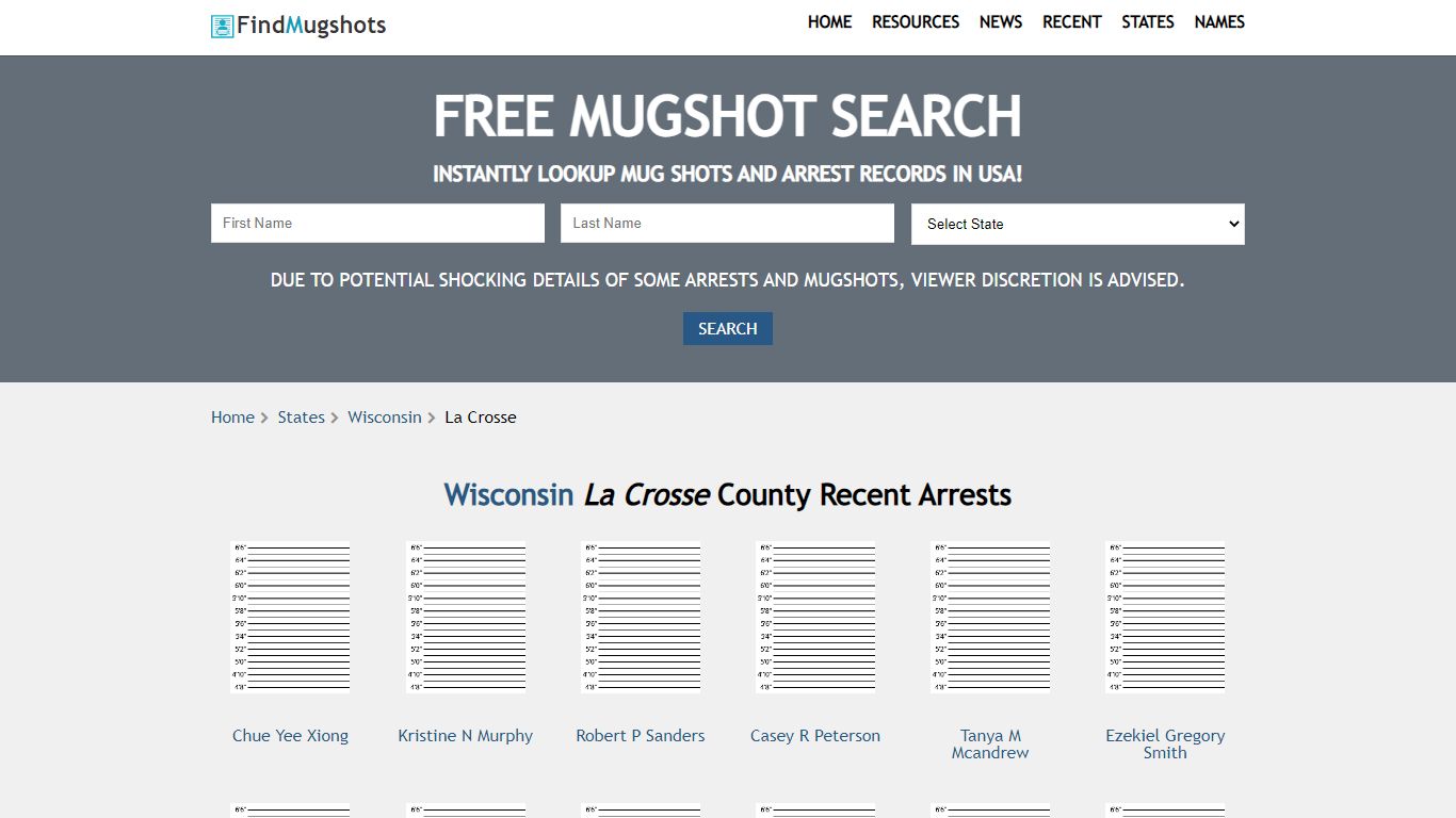 Find La Crosse Wisconsin Mugshots - Find Mugshots